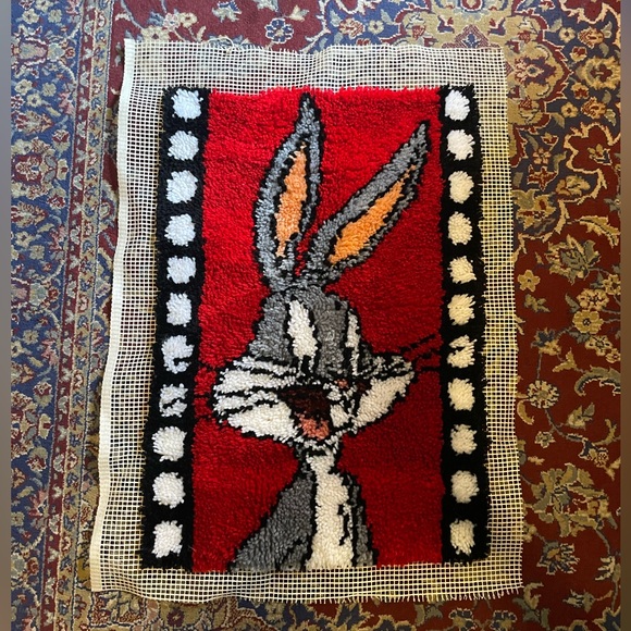 Vintage Bugs bunny Looney Tunes Rug Hook. Hand Made. - Picture 1 of 4